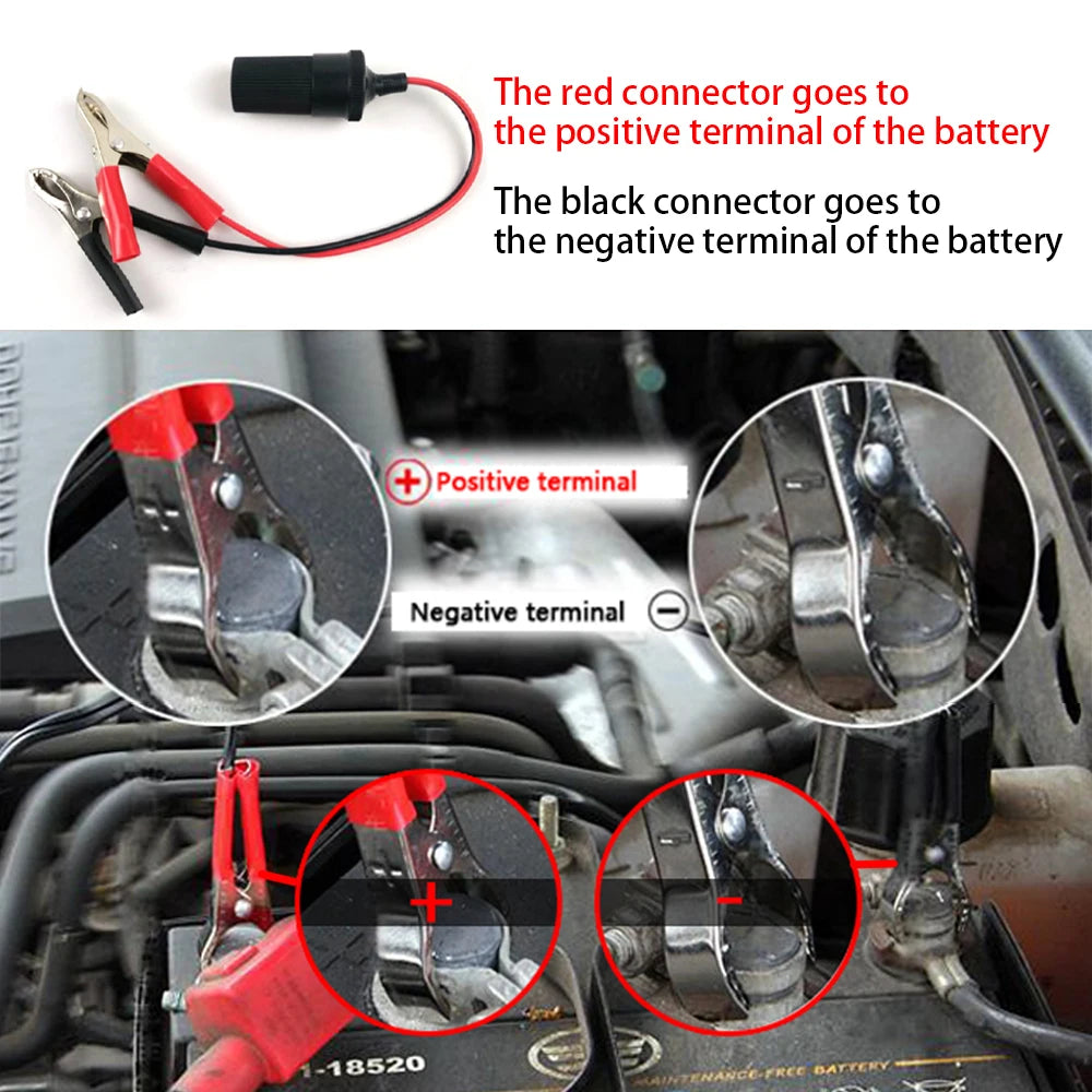 12V Portable Car Tire Air Compressor Dual Cylinder Pressure Pump