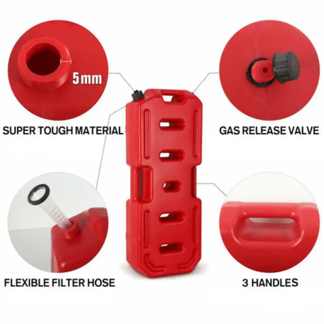 20L Plastic Slim Jerry Can Fuel Tank for SUV, ATV and Cars