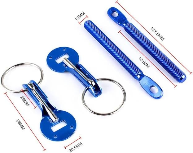 Bonnet Hood Pins - High Quality Aluminium