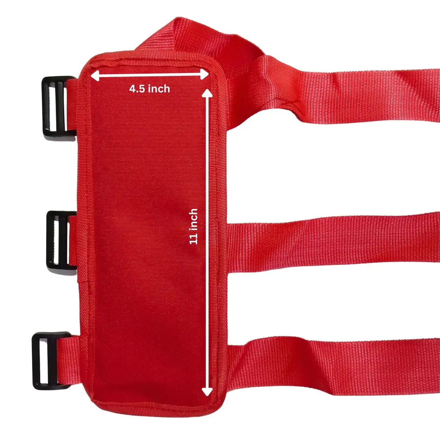 Adjustable Roll Cage Fire Extinguisher Holder Mount Belts Red