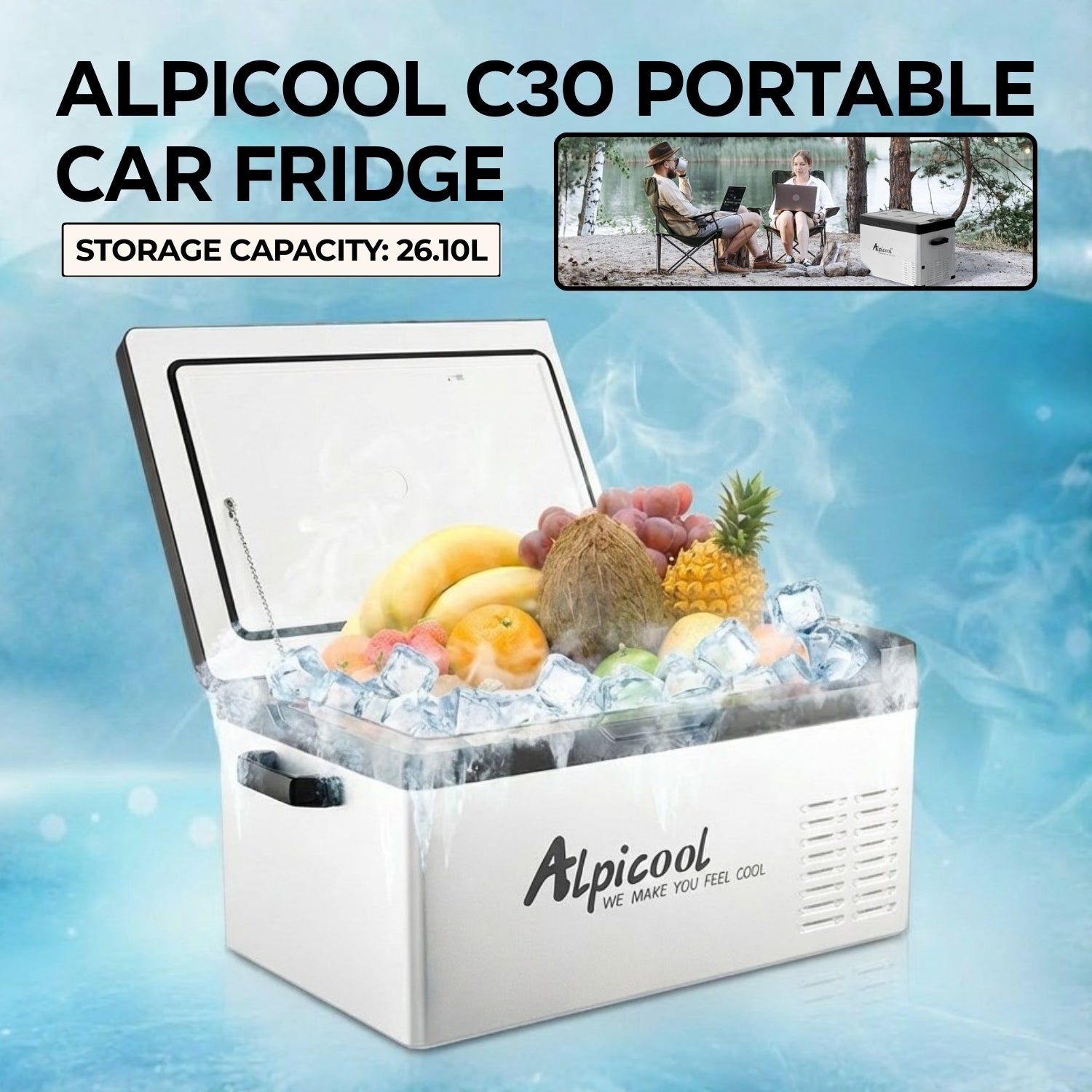 Alpicool C30 Portable Car Fridge Full Throttle Pakistan Alpicool C30 Portable Car Fridge Full Throttle Pakistan