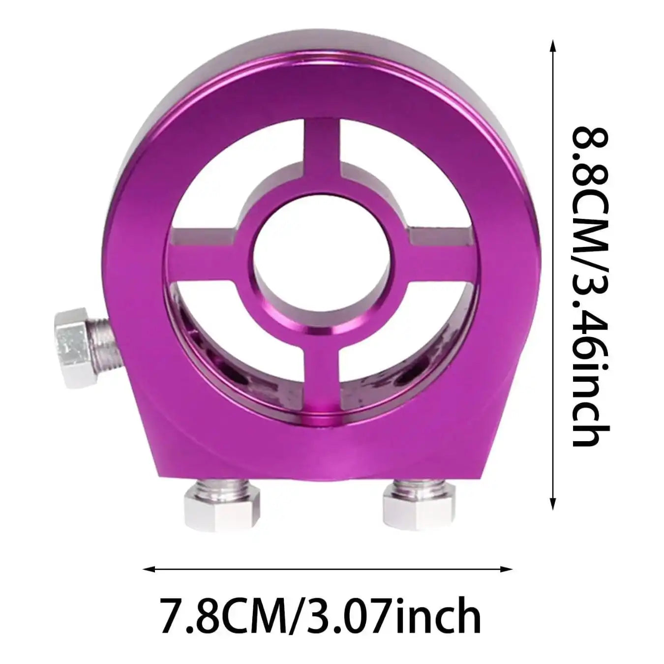 Aluminum Oil Filter Cooler Sandwich Plate For Oil Temp Oil Pressure Gauge Sensor