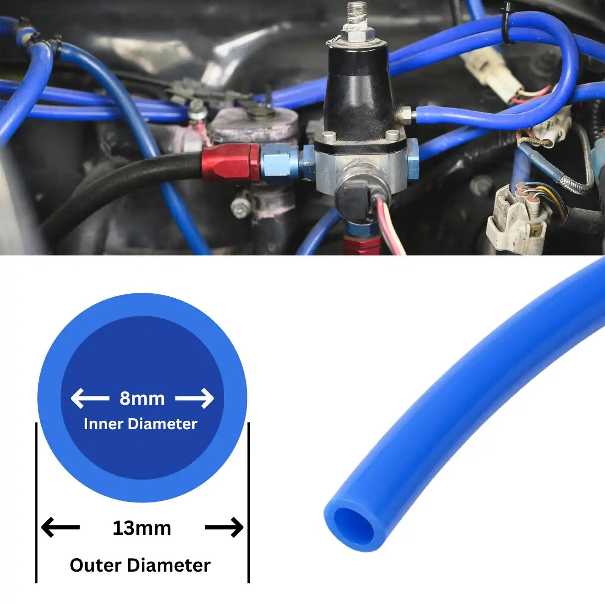 Blue High Temp Silicone Vacuum Hose