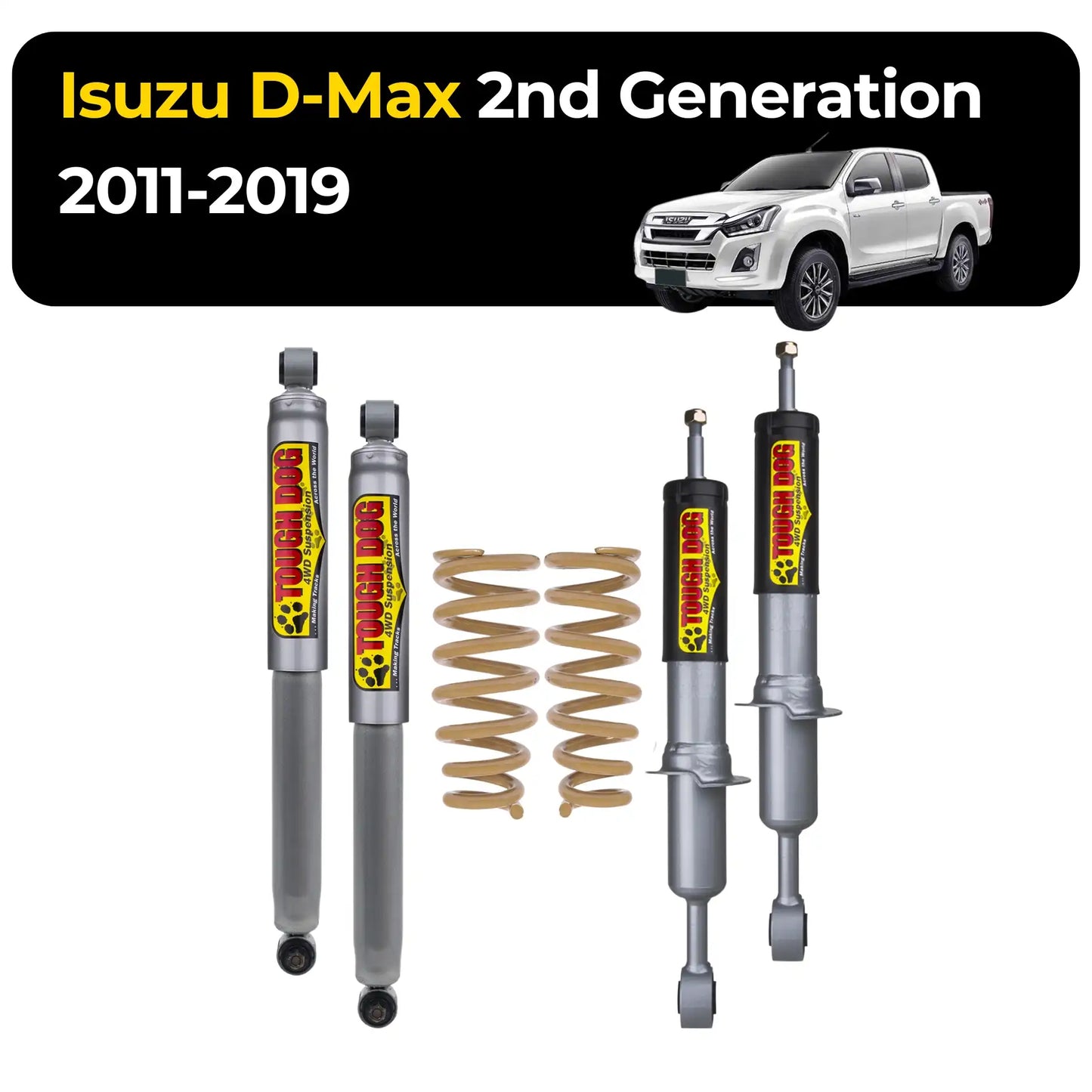 Tough Dog Suspension - Isuzu D-Max 2nd Generation 2011-2019 - Comfort Series