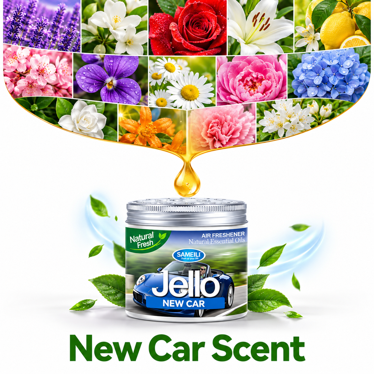 Jello Air Freshener - New Car Scent
