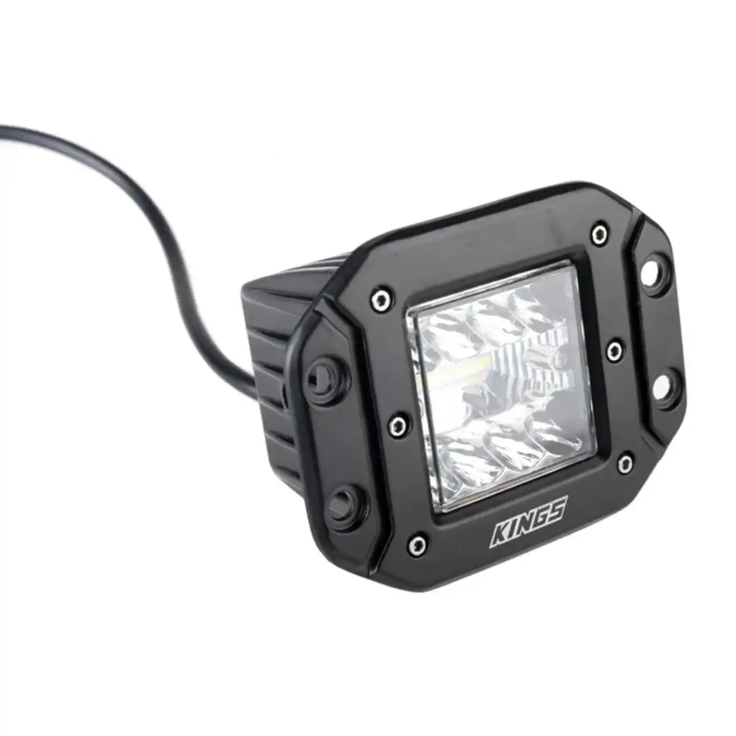 Kings LED Work Lights (Pair) + Two Lights Wiring Harness