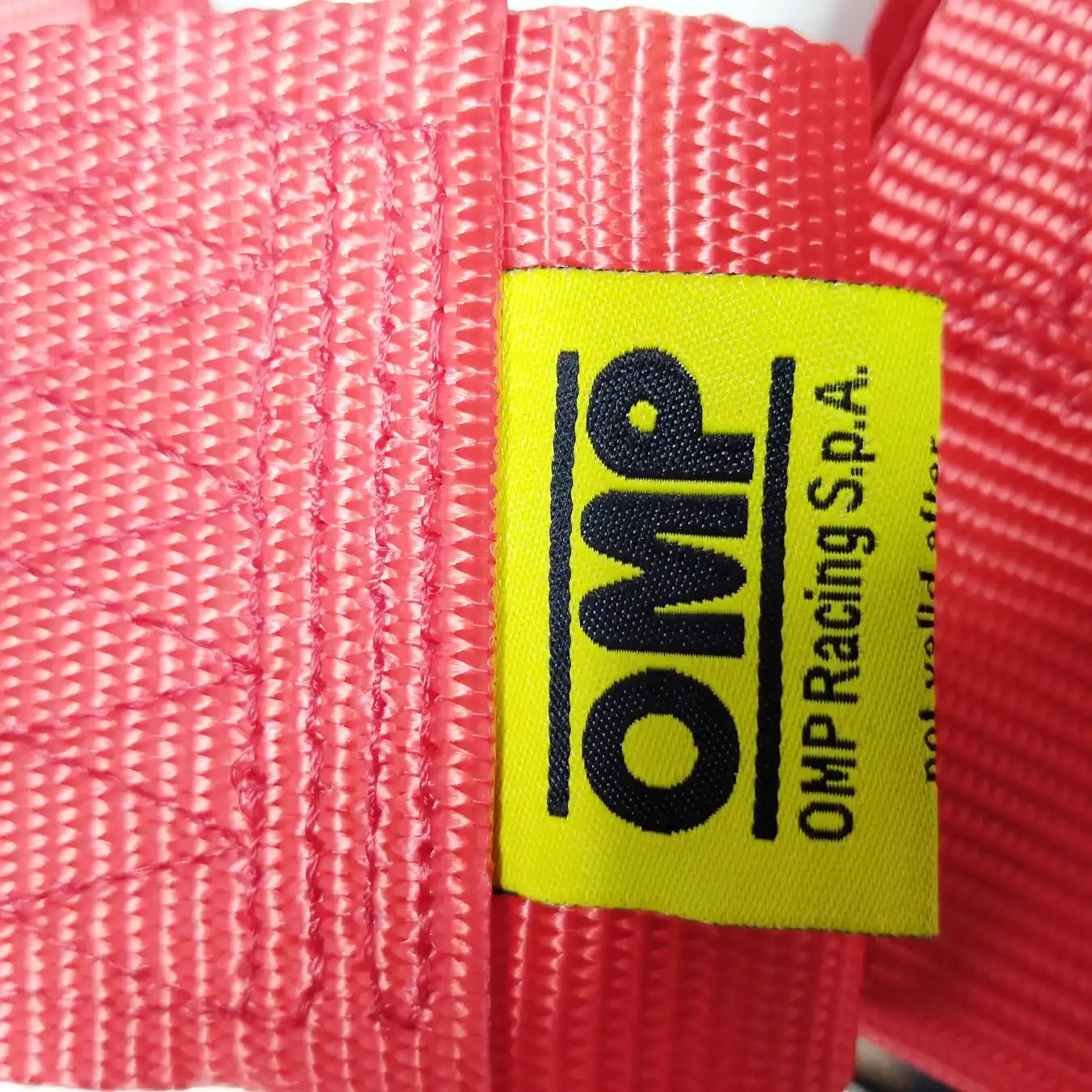 OMP 5 Point Racing Harness - Red Seat Belt (pair)
