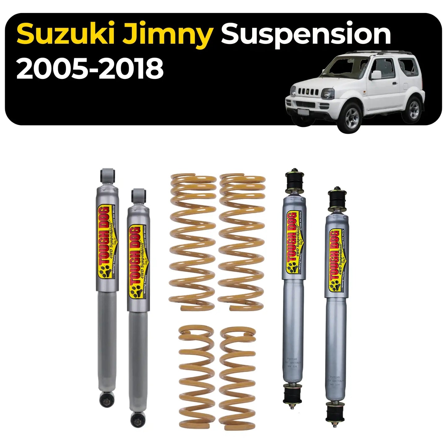 Tough Dog Suspension - Suzuki Jimny 2005-2018 - NO BULLBAR