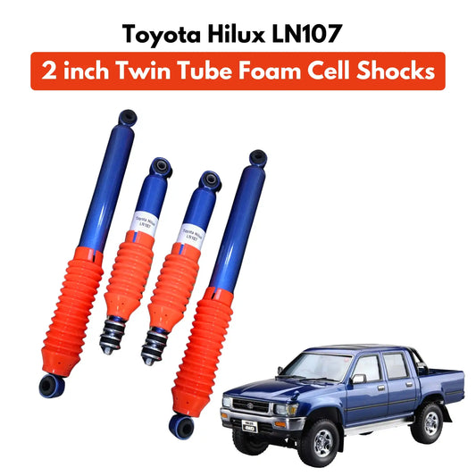 Toyota Hilux LN107 2 inch Twin Tube Foam Cell Shocks