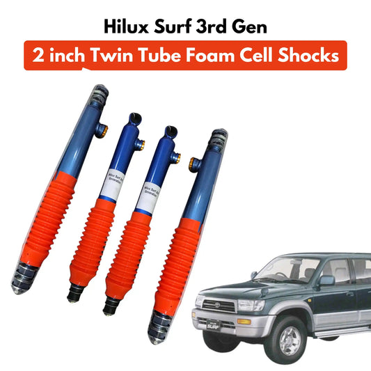 Toyota Hilux Surf 3rd Gen 2 inch Twin Tube Adjustable Foam Cell Shocks
