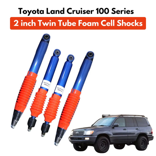 Toyota Land Cruiser 100 Series 2 inch Twin Tube Foam Cell Shocks