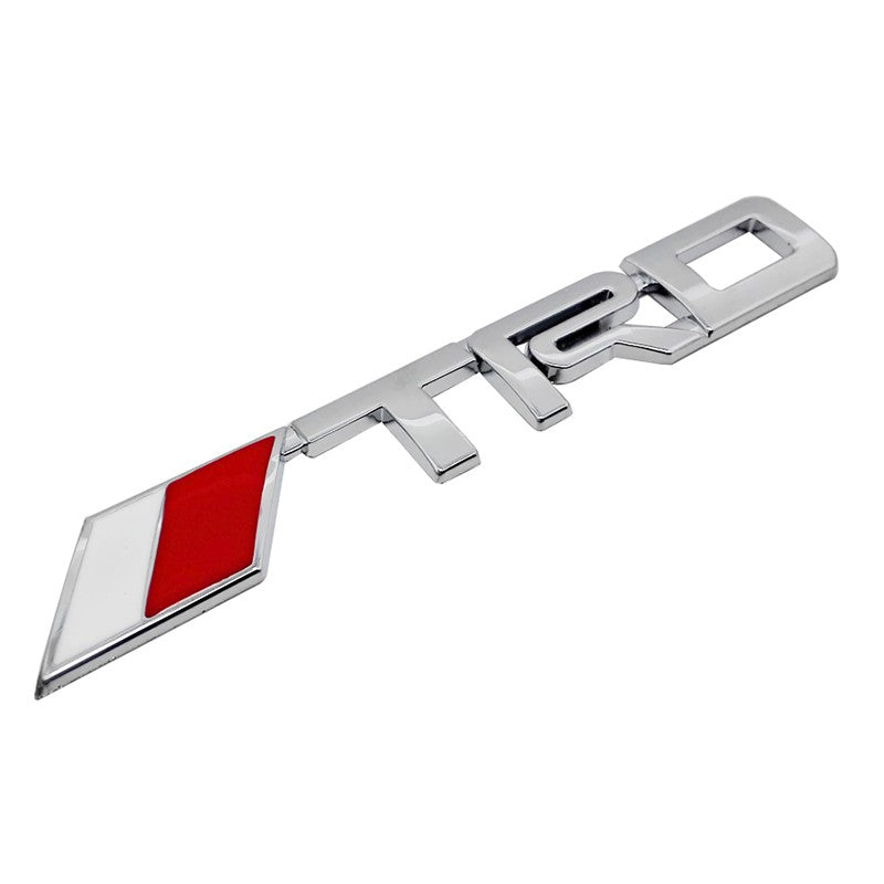 3D Metal TRD-Style Chrome Emblem Logo Sticker – Universal Car Badge