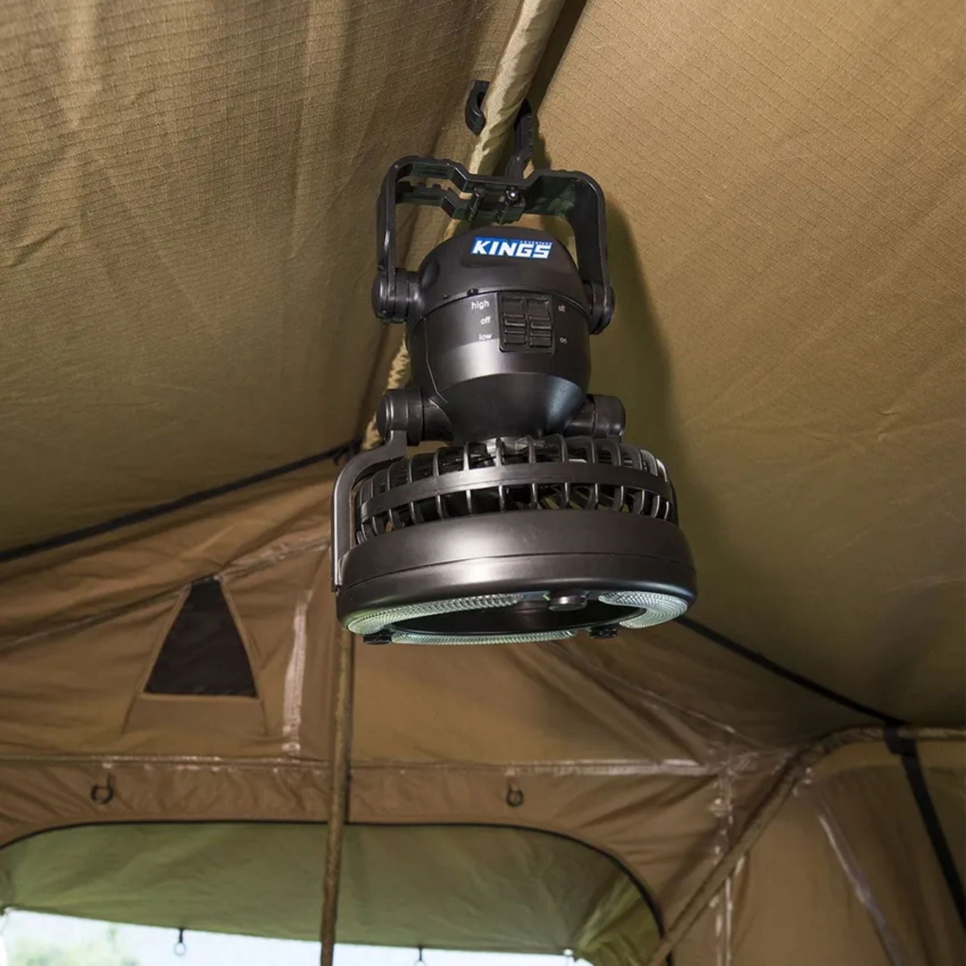 Adventure Kings 2in1 LED Light & Fan | Hook & Stand Mount Full Throttle Pakistan