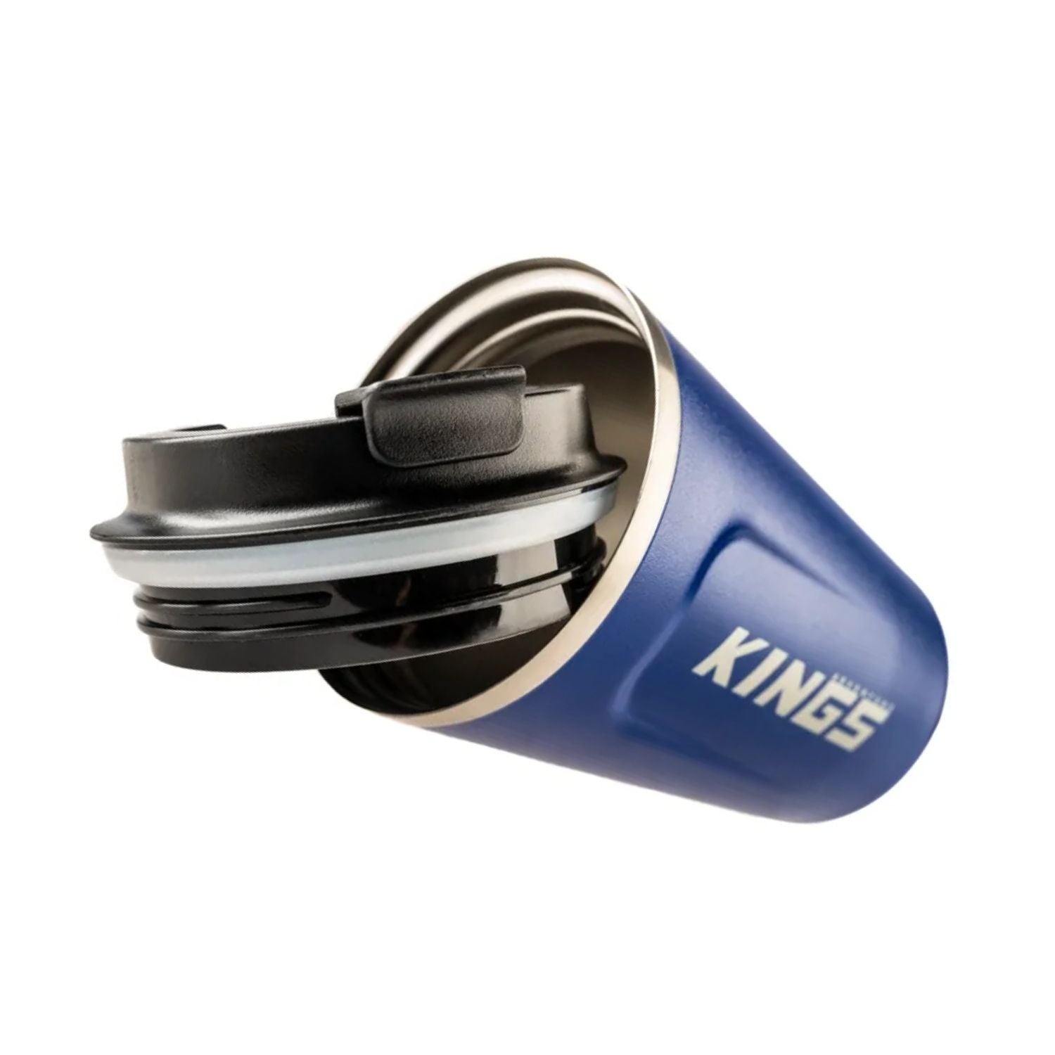 Adventure Kings Blue Coffee Cup | 380ml Vacuum Travel Mug For Hot & Cold Drinks Full Throttle Pakistan