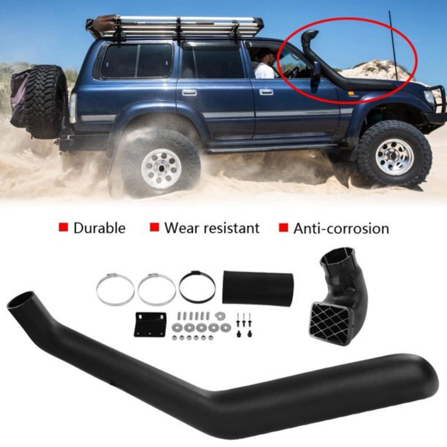Air Intake Snorkel Toyota LandCruiser 80 Series Diesel/Petrol Full Throttle Pakistan