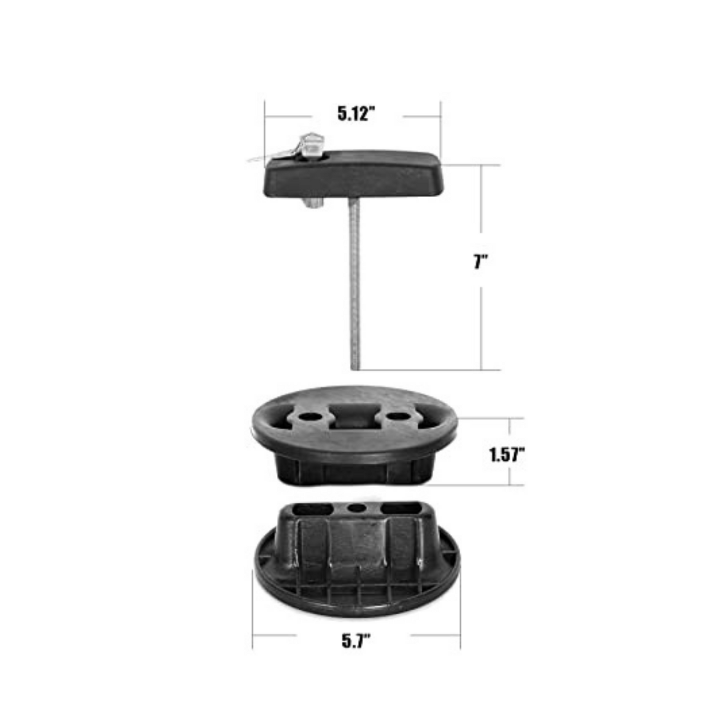 Bracket Lock Fastener for 30L Fuel Tank Jerrycan Mount Full Throttle Pakistan