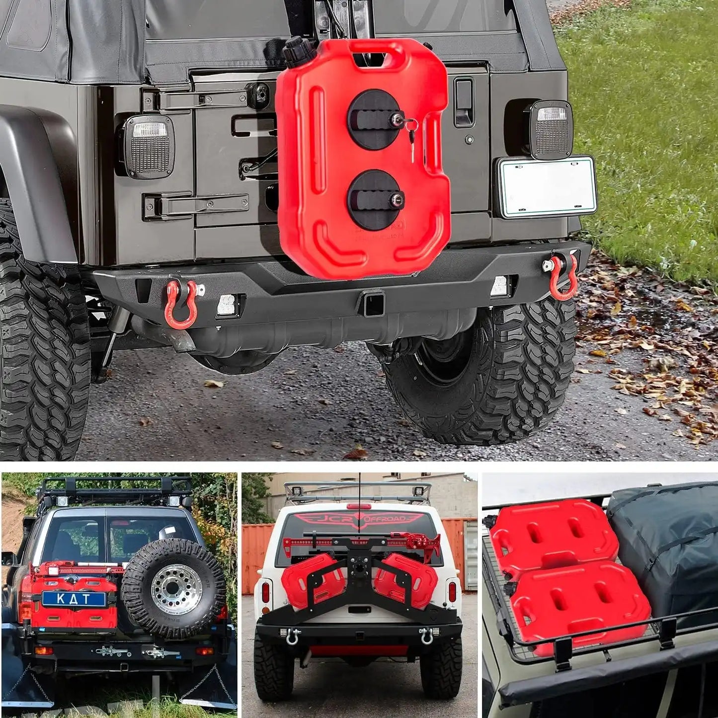 10L Plastic Slim Jerry Can Fuel Tank for SUV, ATV and Cars