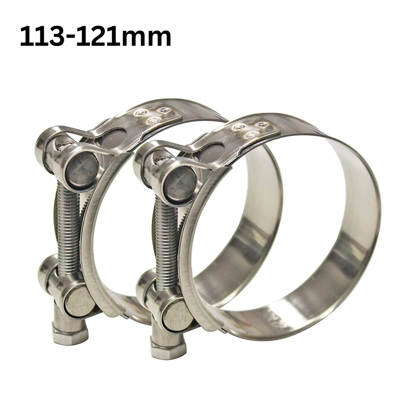 113-121mm T-bolt Hose Clamp Stainless Steel