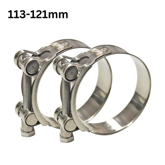 113-121mm T-bolt Hose Clamp Stainless Steel