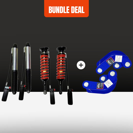 Toyota Hilux Vigo 2.5 inch Remote Reservoir Shocks + Comfort Shackle