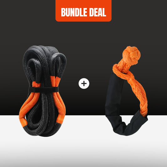 Synthetic Shackle + Recovery Rope 9 Meter