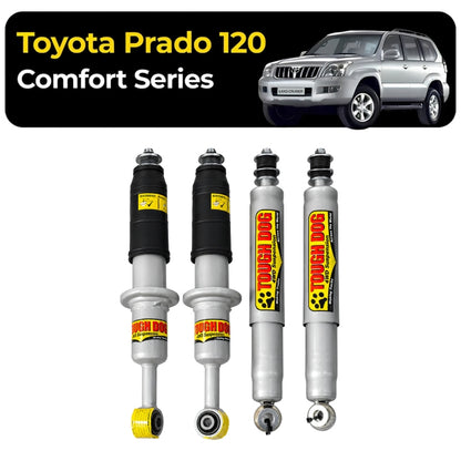 Tough Dog Suspension For Toyota Prado 120 -  (Shocks Only)-40mm Lift Foam Cell Shocks Comfort Series