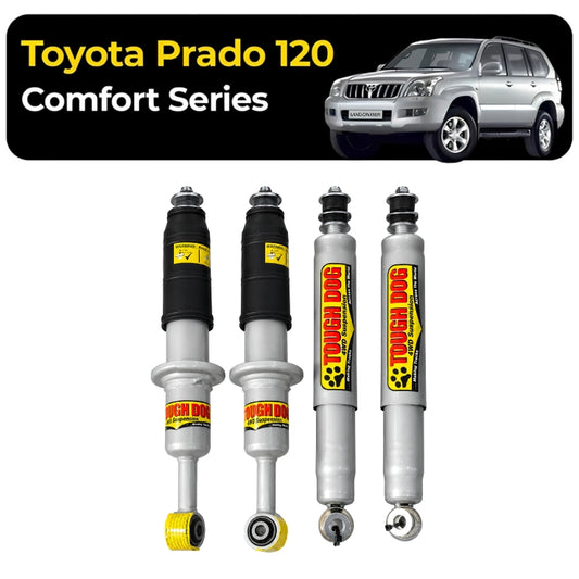 Tough Dog Suspension For Toyota Prado 120 -  (Shocks Only)-40mm Lift Foam Cell Shocks Comfort Series