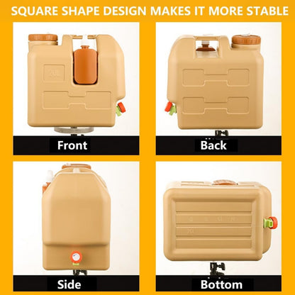 20L Portable Plastic Water Jerry Can With Liquid Soap Lotion Bottle