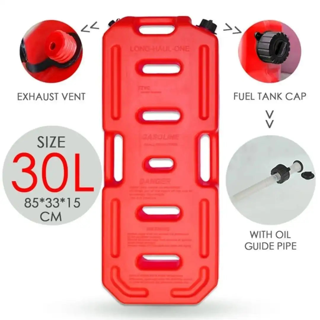 30L Plastic Slim Jerry Can Fuel Tank for SUV, ATV and Cars