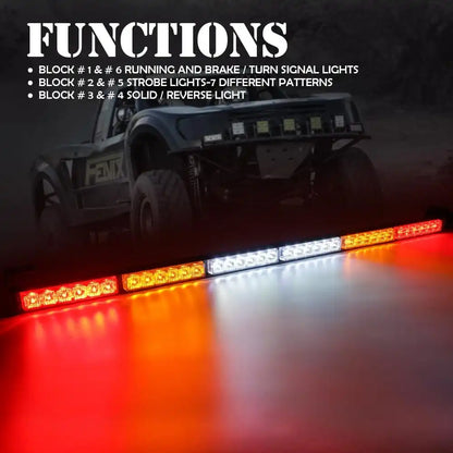36 inch Rear LED Chase Light Bars For 4x4 Off Road Vehicles