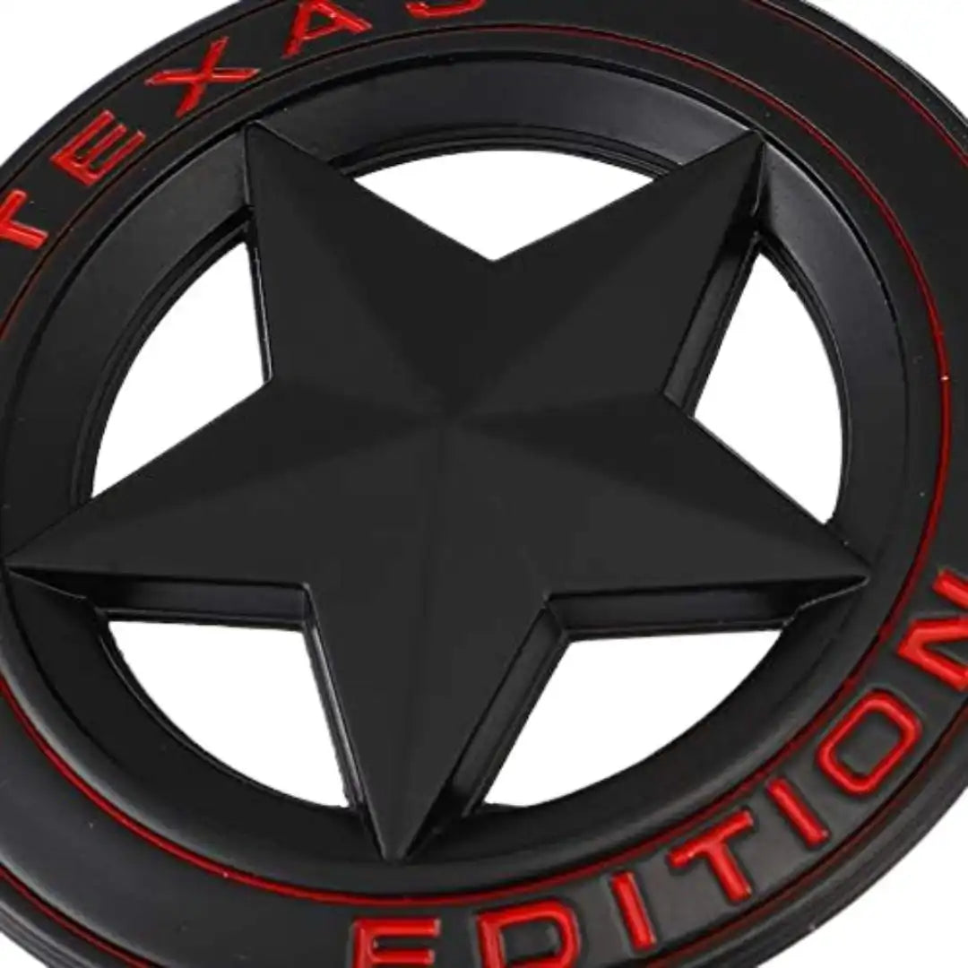 Texas Edition Star Metal Keychain – 3D Car Logo-Inspired Key Ring for SUV & 4x4 Offroad Lovers