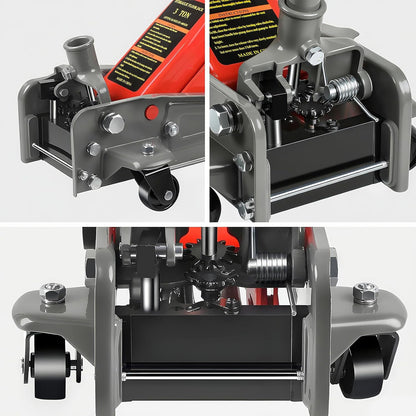 3 Ton Hydraulic Floor Jack with Wheels – Heavy Duty 6600 lbs Lift