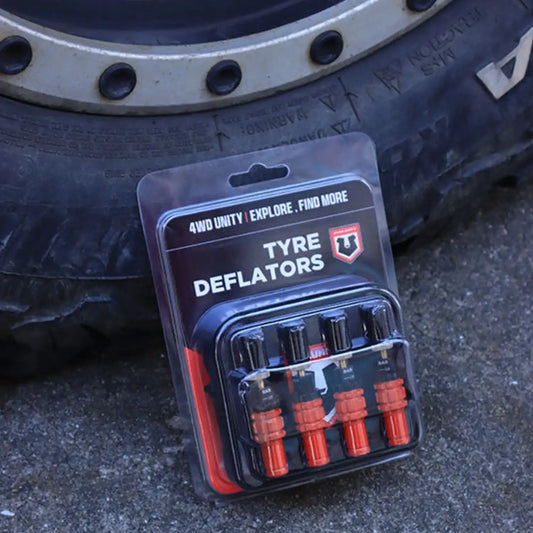 4WD Unity Tyre Deflators 4PC – Adjustable Off-Road Tire Pressure Deflator Kit