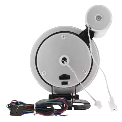 5-Inch Tachometer Gauge (White) – 12V LED RPM Meter with Shift Light for Gasoline Engines