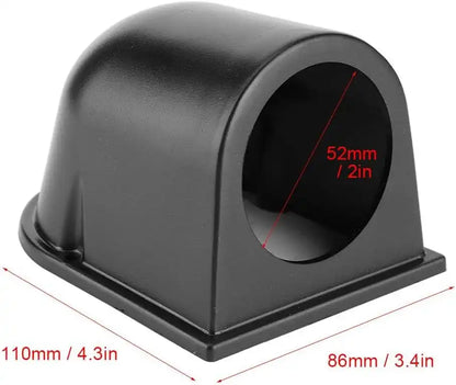 52mm/2in Universal  Single Hole Gauge Mount Holder Cup Car Dash Meter Instrument Pod Black