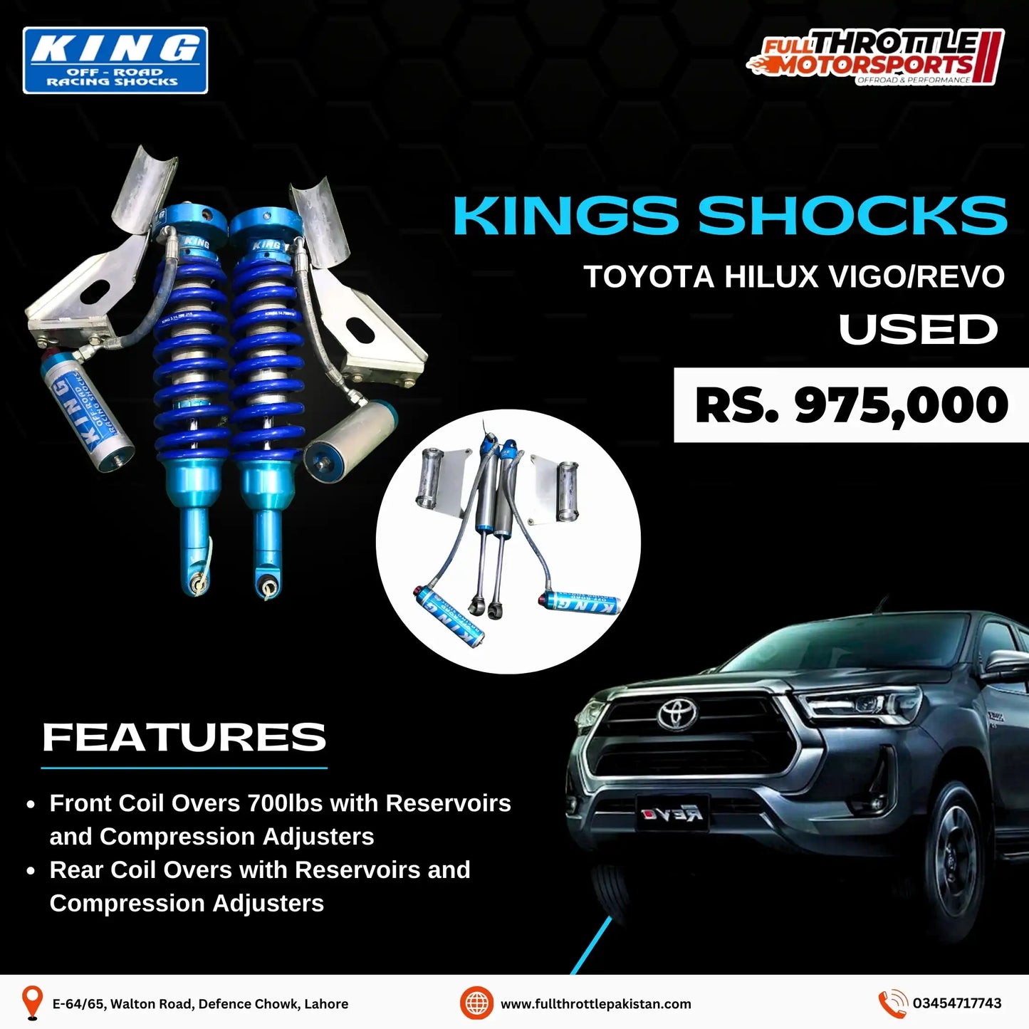 King Shocks Toyota Hilux Vigo / Revo (Used)