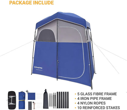 KingCamp Double Shower Tent