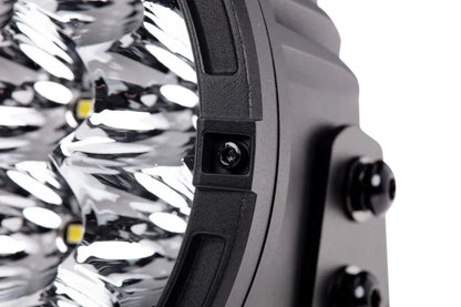 Kings 7" Lethal Driving Lights (Pair) | Lens Covers Included | 1 Lux @ 814m | 12,596 Lumens | IP68 and IP69K | 3mm Powder-Coated Brackets