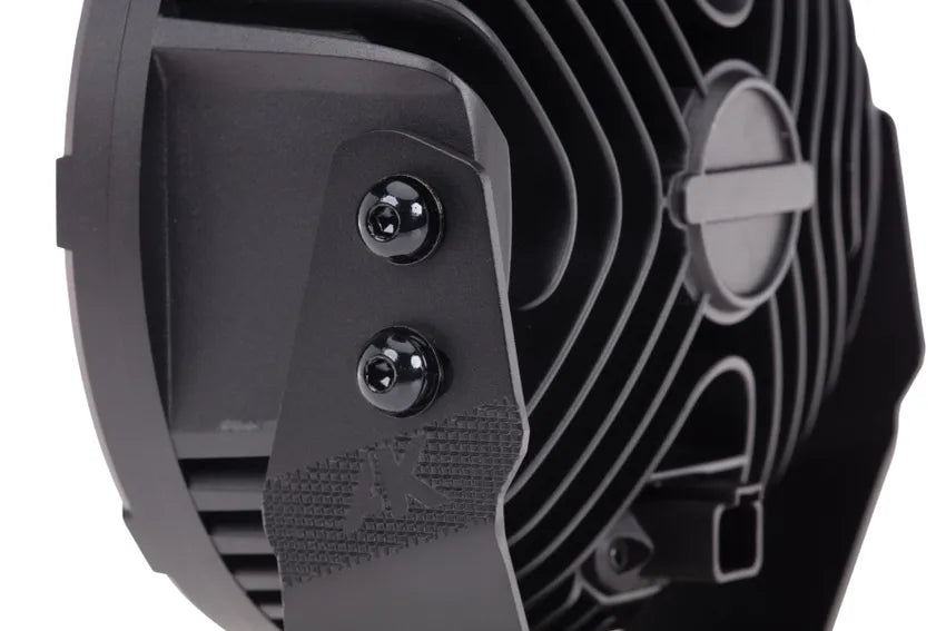 Kings 7" Lethal Driving Lights (Pair) | Lens Covers Included | 1 Lux @ 814m | 12,596 Lumens | IP68 and IP69K | 3mm Powder-Coated Brackets