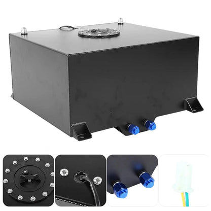 80 Liter Aluminum Racing/Drift Fuel Cell Tank + Level Sender Black