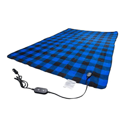 Kings 12V Heated Blanket | 140cm x 100cm | Adjustable Power & Timer | Machine Washable | 1.5m 12v Power Cord