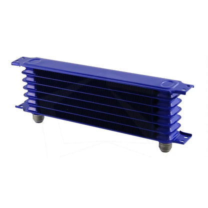 AN10 7 Row Oil Cooler Engine Transmission - Blue