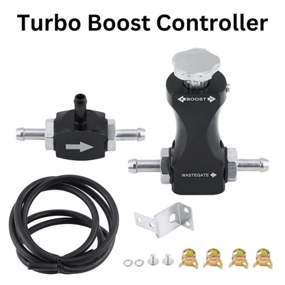 Adjustable Manual Turbo Boost Controller Kit Bilateral Valve with Mounting Bracket