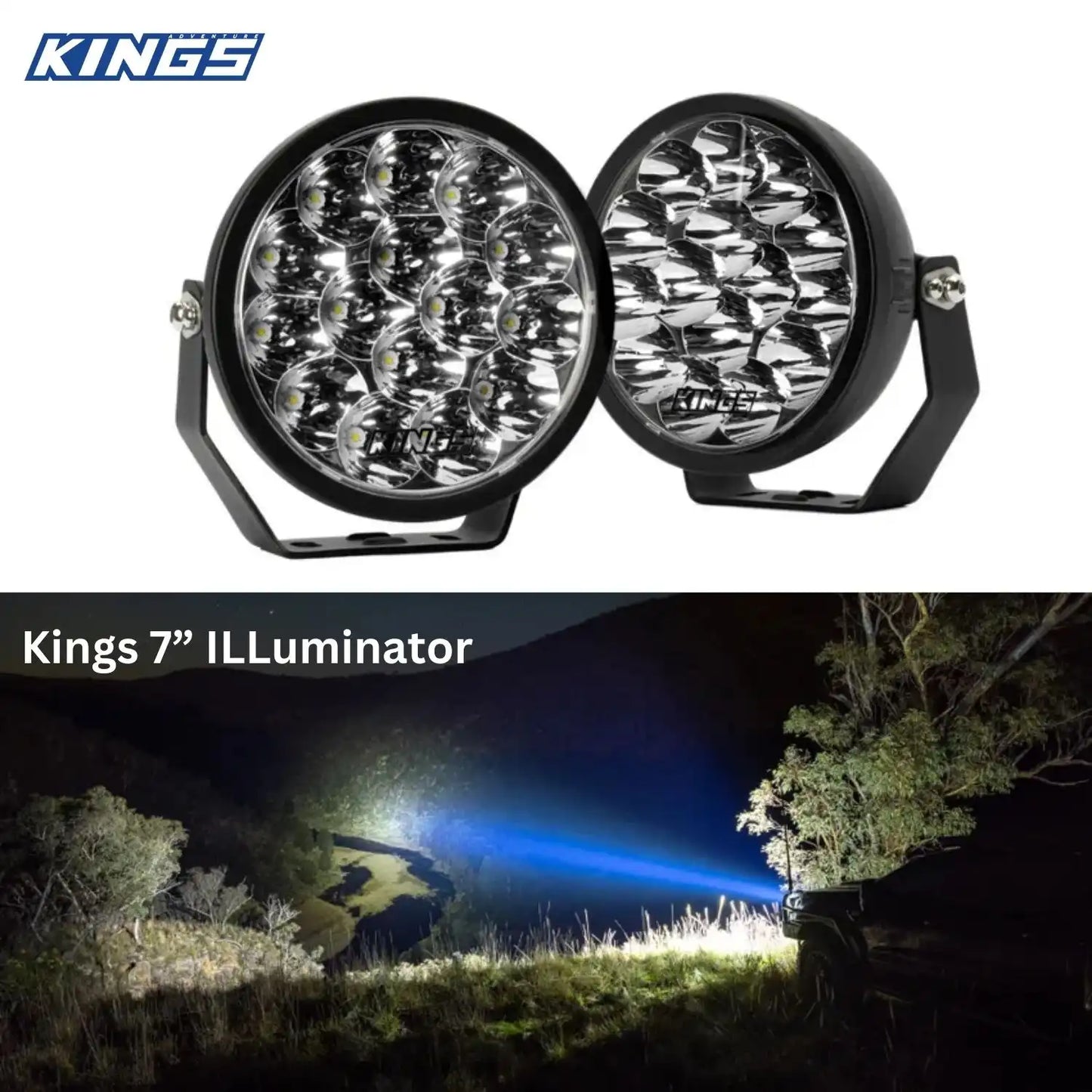 Adventure Kings 7 inch Illuminator Driving Light 