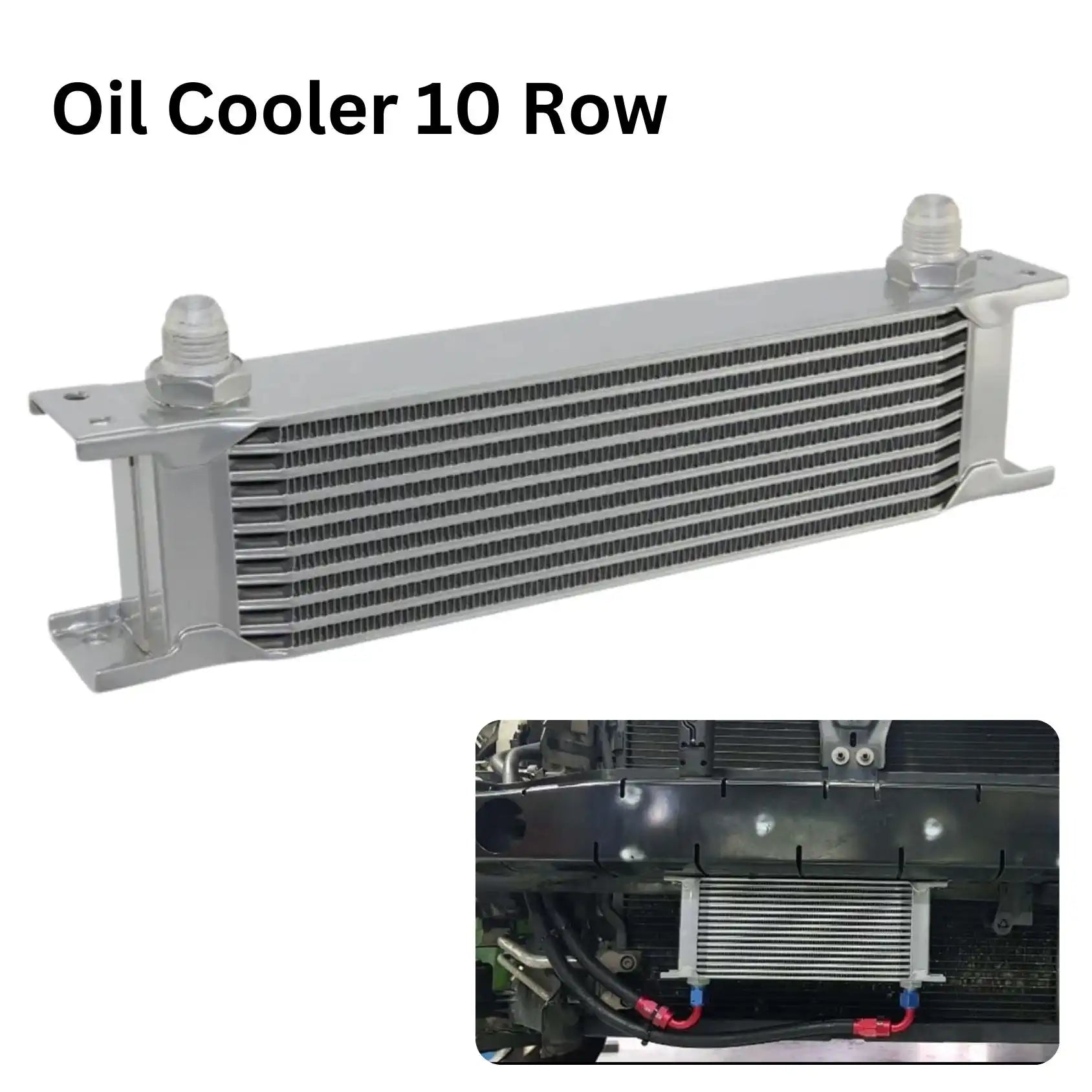 Aluminium Engine Transmission AN10 Oil Cooler 10 Row