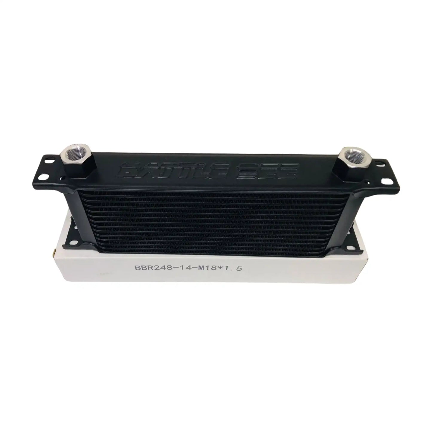 Aluminium Engine Transmission AN10 Oil Cooler 14 Row - Black