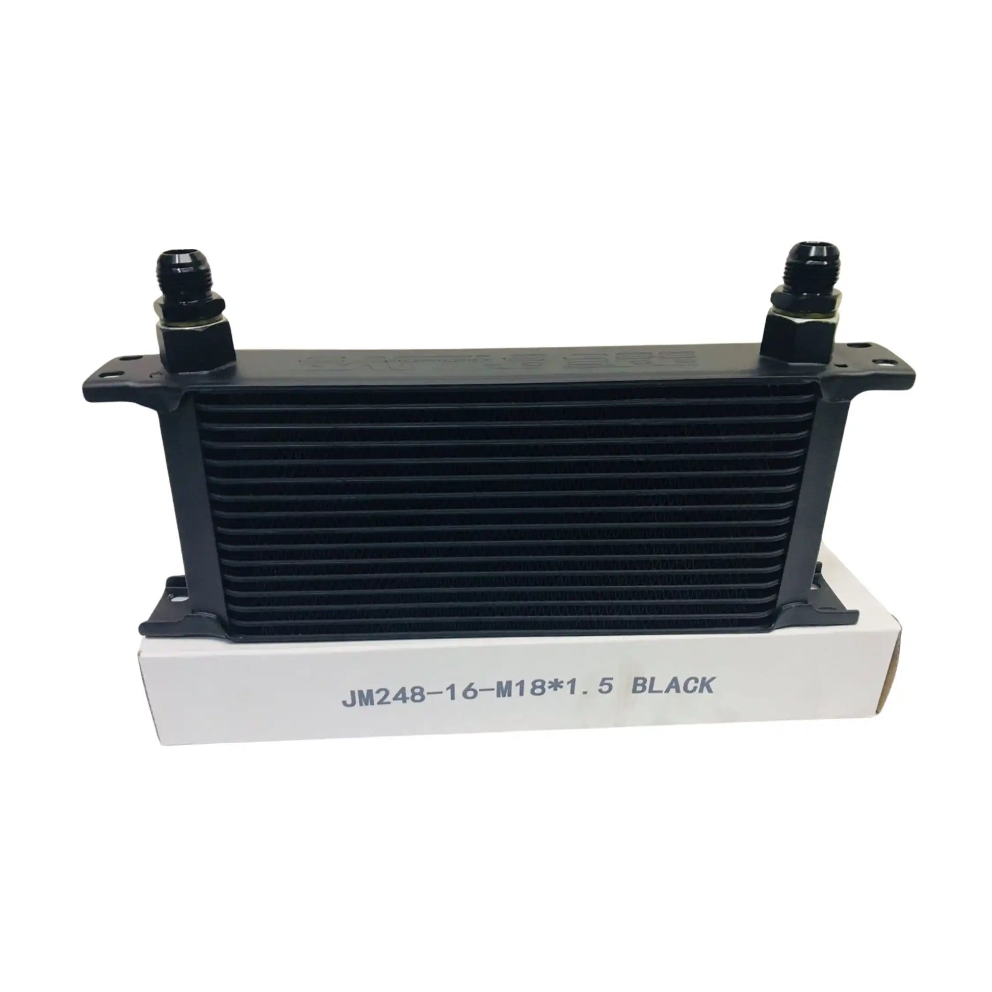 Engine Transmission AN10 Oil Cooler 16 Row - Black 