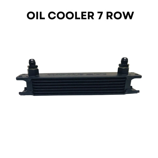 Aluminium Engine Transmission AN10 Oil Cooler 7 Row - Black