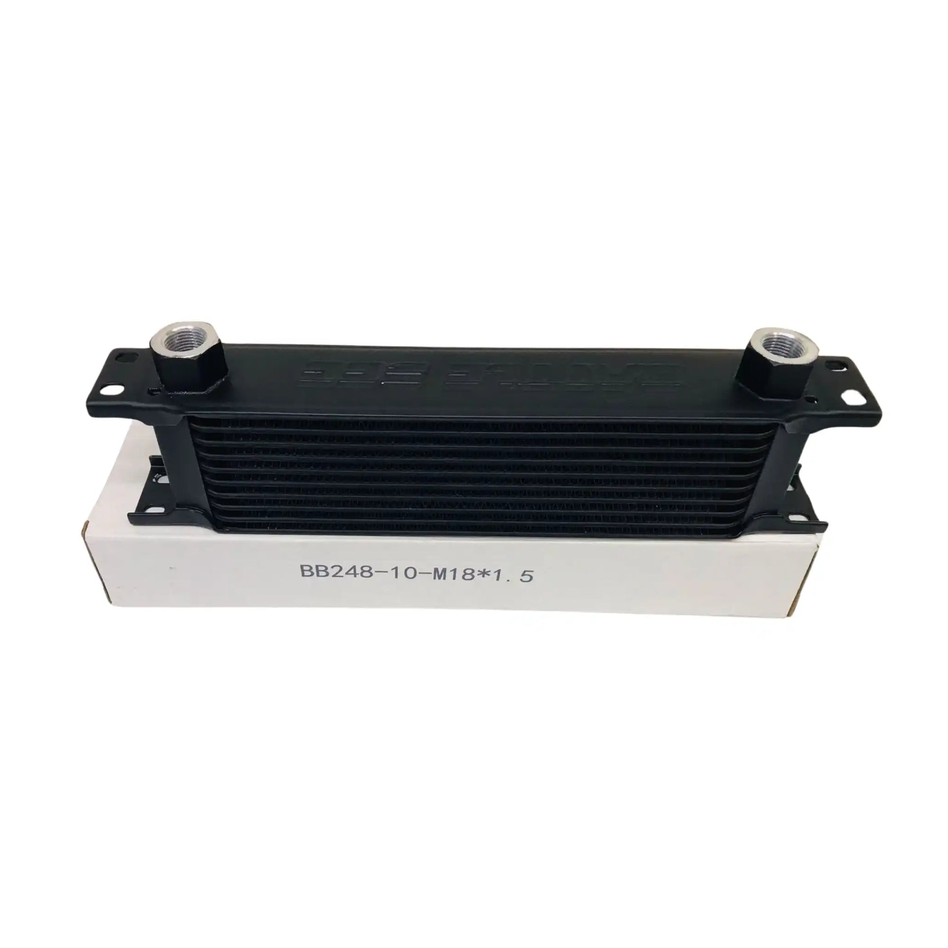 Aluminium Engine Transmission Oil Cooler 10 Row - Black