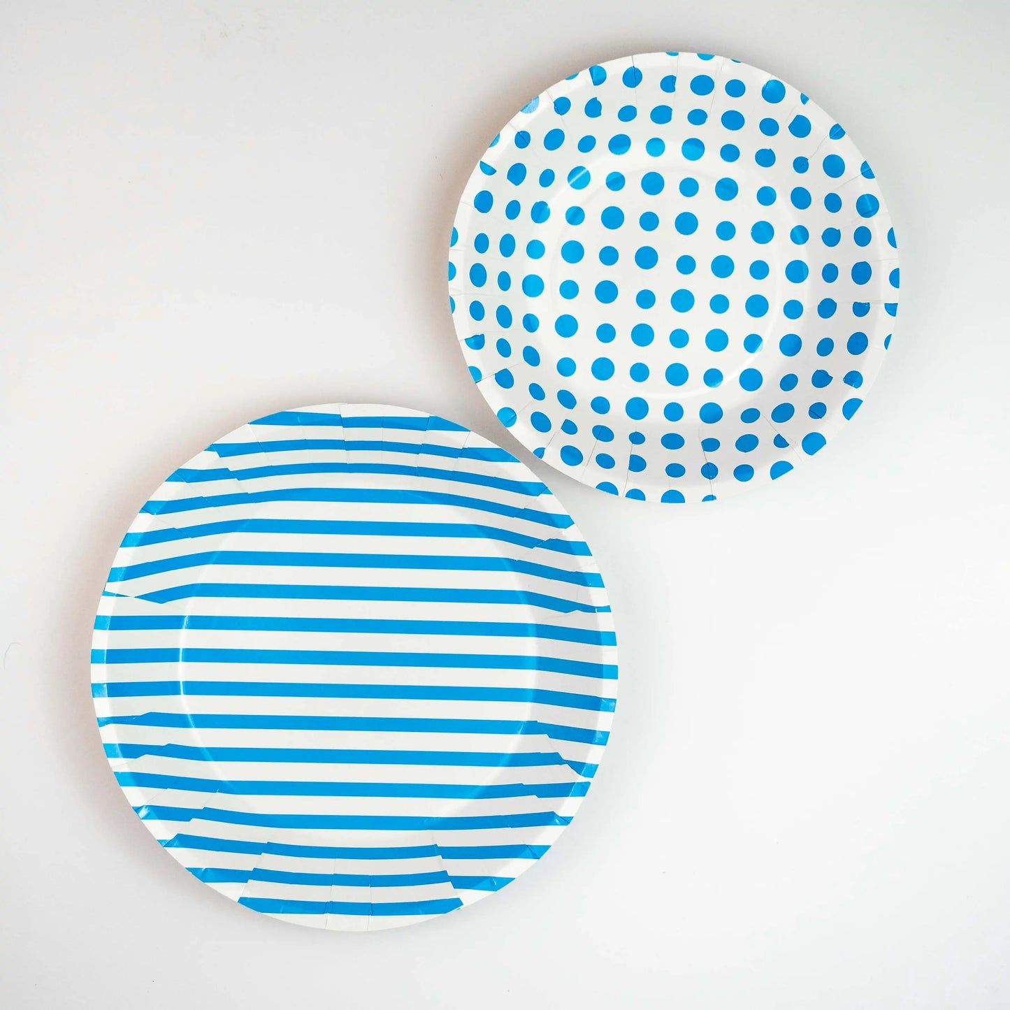 Blue Disposable Paper Plates For Outdoor & Indoor Events